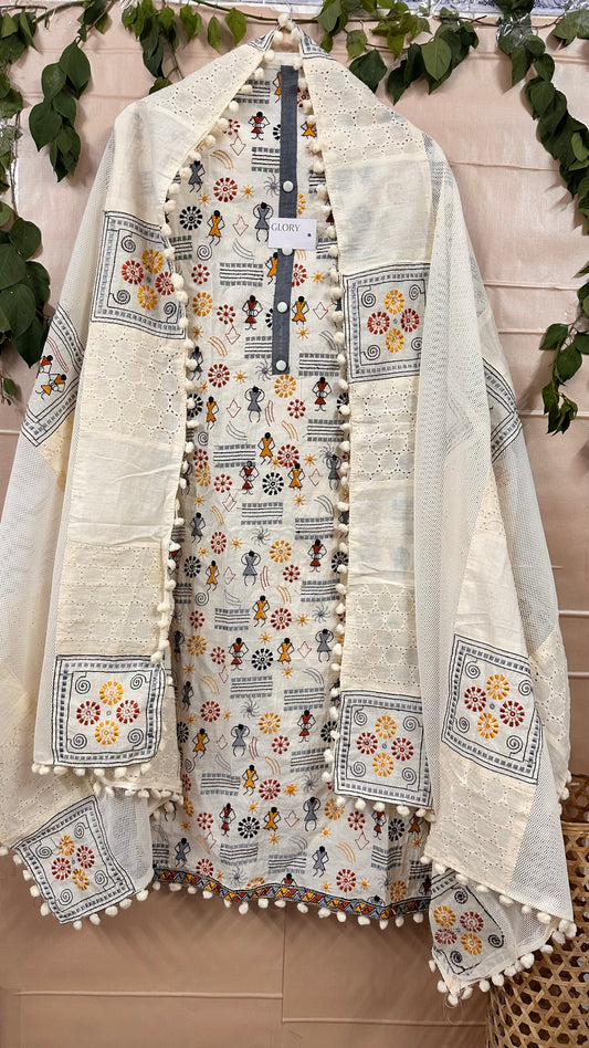 Cotton Warli Art