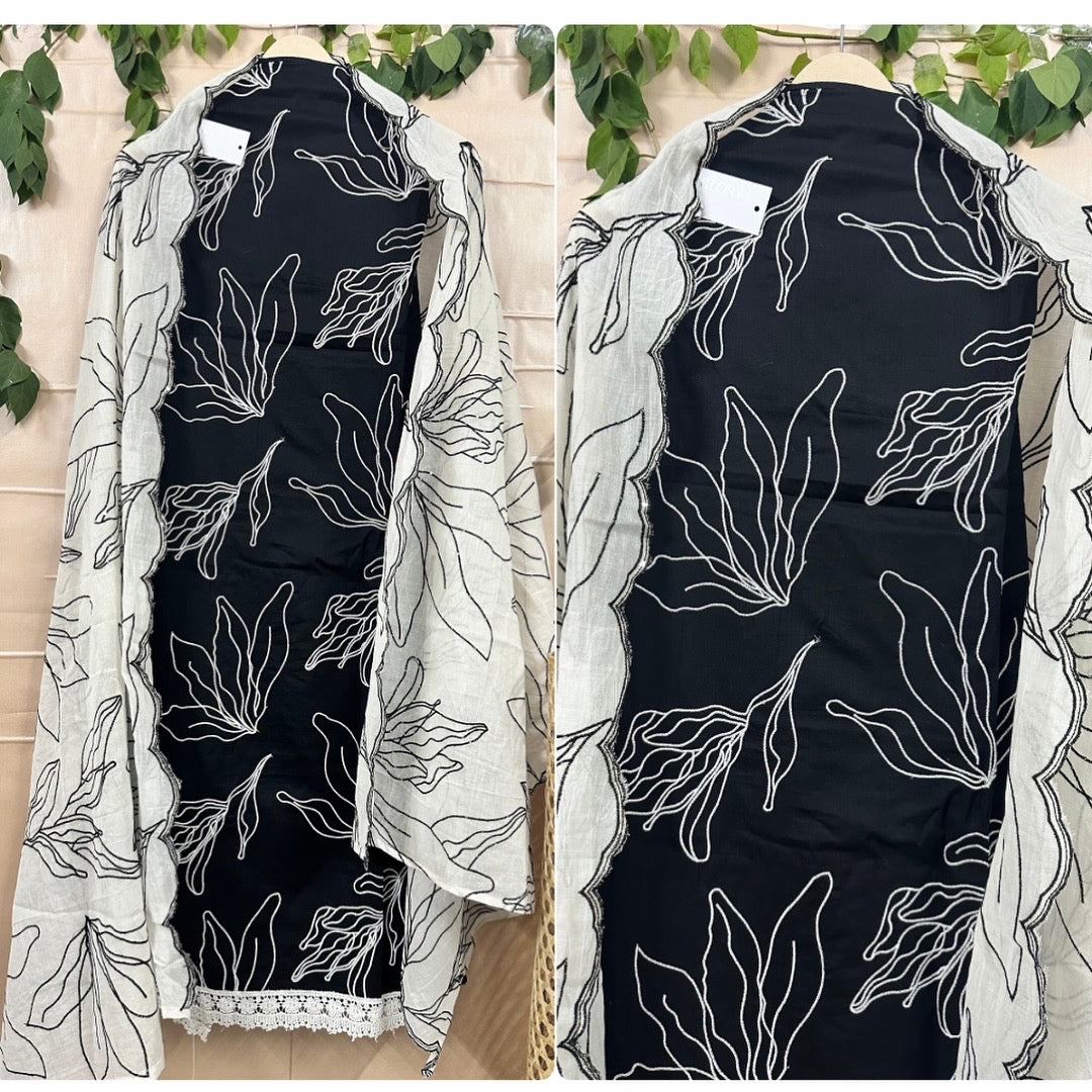 Cotton Embroidered Elegance