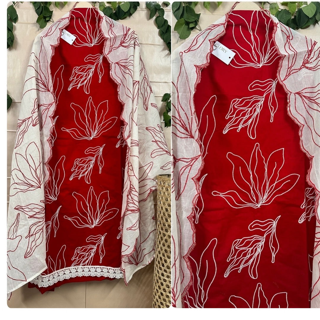Cotton Embroidered Elegance