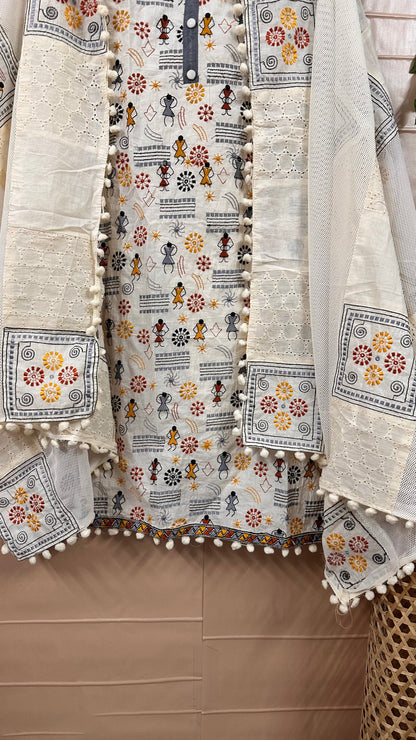 Cotton Warli Art