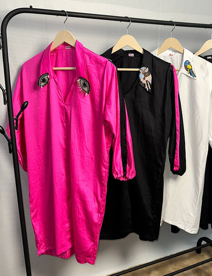 Mystical Patch Shirt Cum Dress